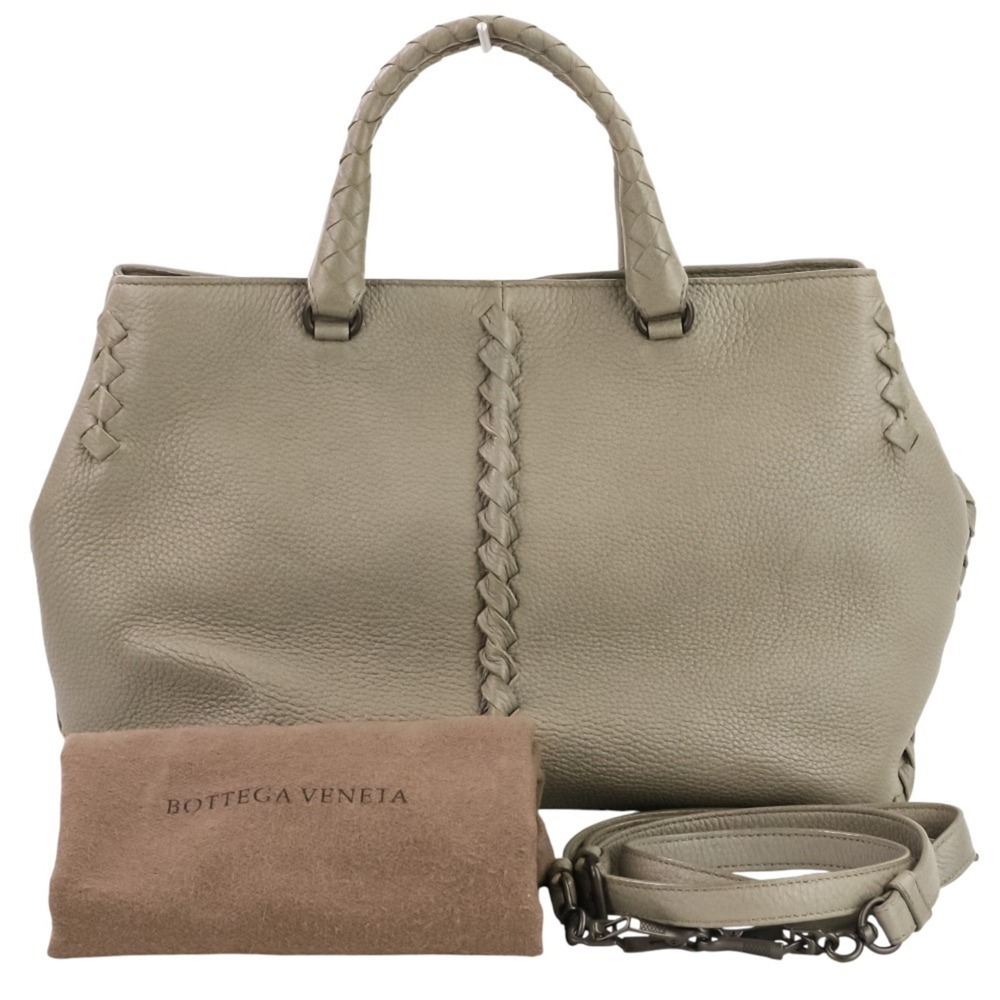 BOTTEGA VENETA Intrecciato 2-way handbag, gray, for women - Picture 10 of 16
